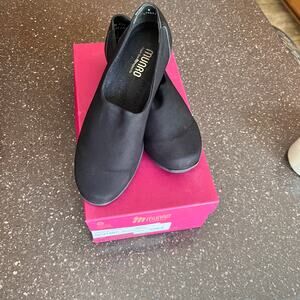 Munro Womens Black Stretch Fabric Shoes 8 NEW with Box!